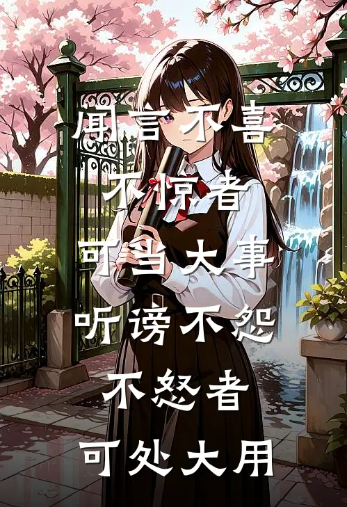 闻言不喜不惊者,可当大事; 听谤不怨不怒者,可处大用